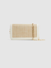 Reiss Bags | Lexi Clutch Small Raffia Clutch Bag Natural/off White - Women
