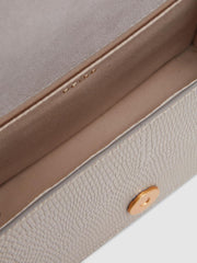 Reiss Bags | Oxford Grained Leather Mini Cross-Body Bag Grey - Women