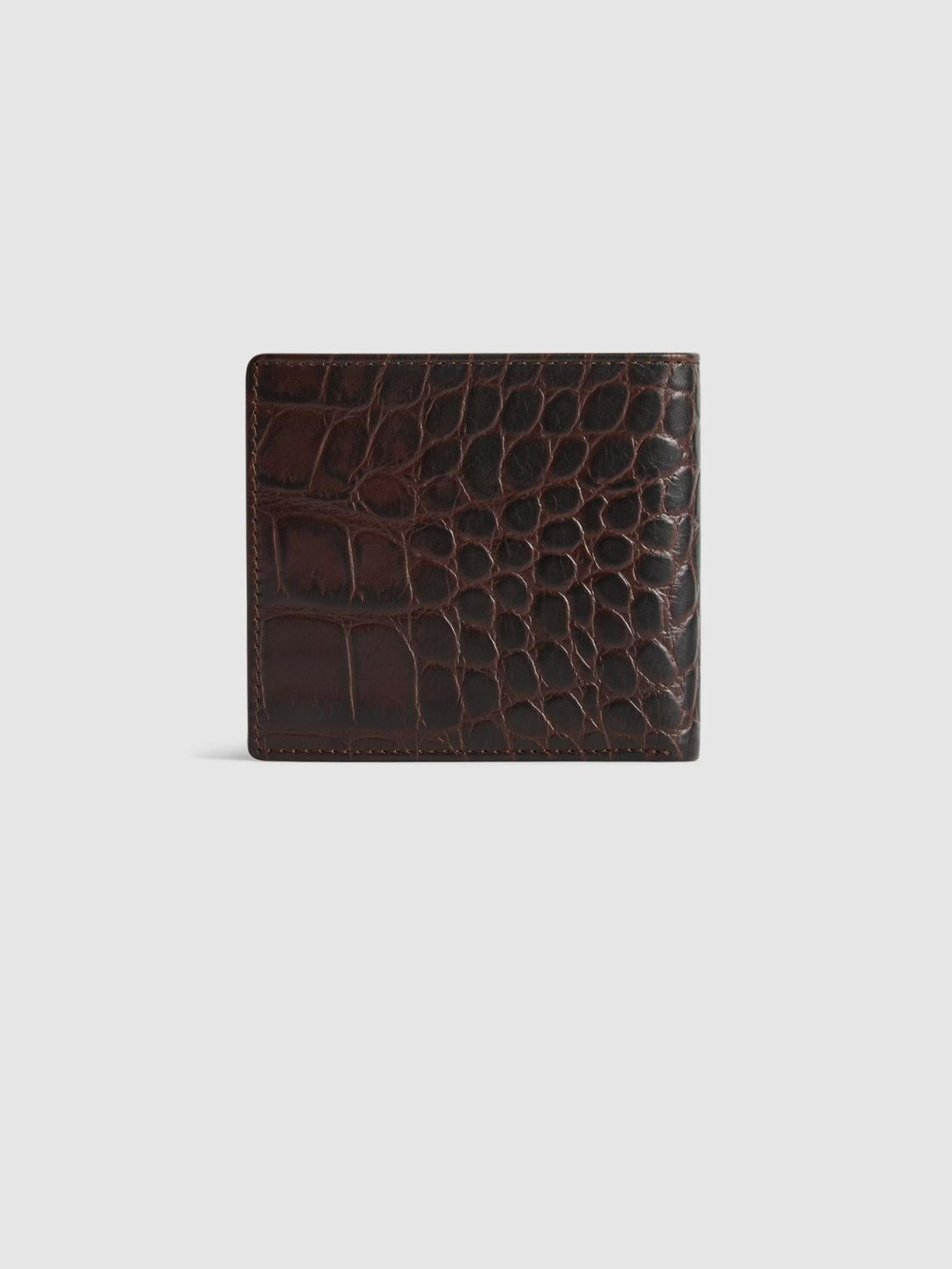 Reiss Bags &amp; Wallets | Cabot Leather Wallet Chocolate - Men