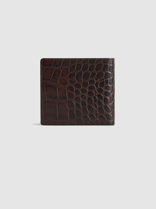 Reiss Bags &amp; Wallets | Cabot Leather Wallet Chocolate - Men