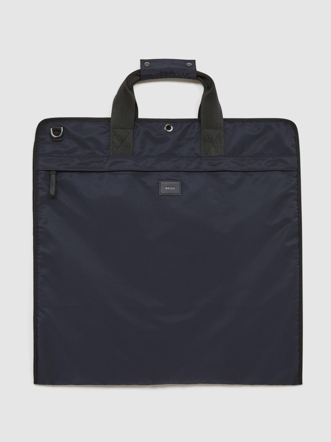 Reiss Bags &amp; Wallets | Callum Nylon Webbing Suit Bag Dark Navy - Men