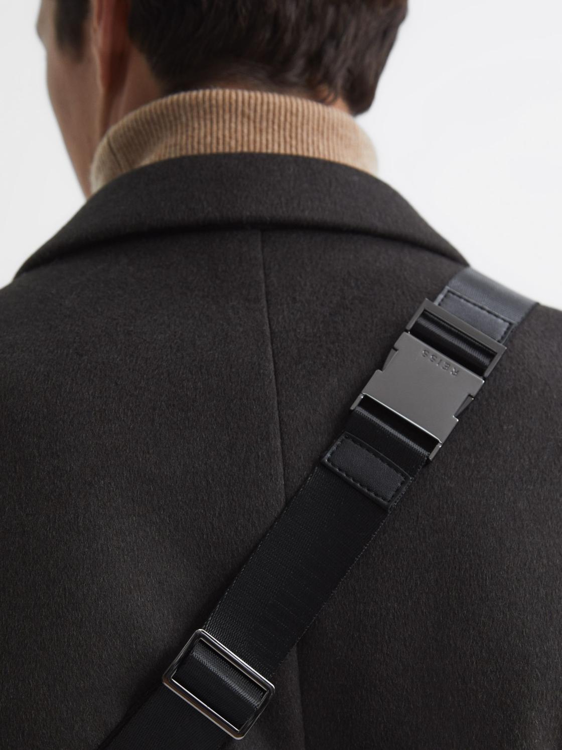 Reiss Bags &amp; Wallets | Carter Leather Cross-Body Bag Black - Men