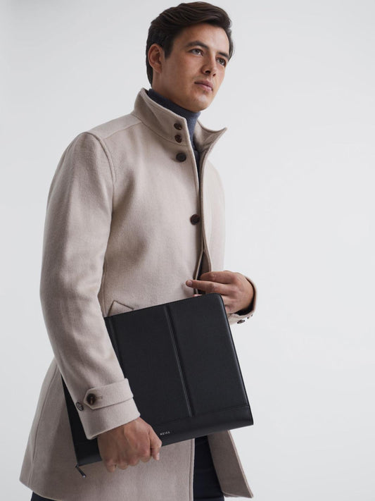 Reiss Bags &amp; Wallets | Carter Leather Folio Black - Men