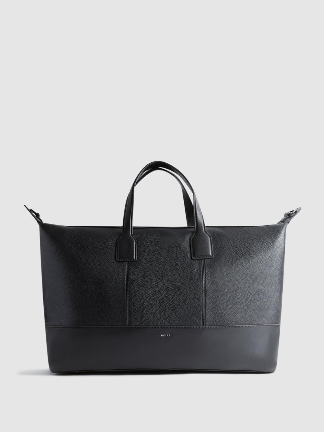 Reiss Bags &amp; Wallets | Carter Leather Holdall Black - Men