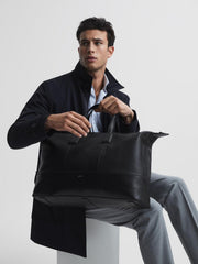 Reiss Bags &amp; Wallets | Carter Leather Holdall Black - Men