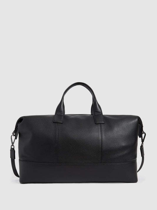 Reiss Bags &amp; Wallets | Carter Leather Travel Bag Black - Men
