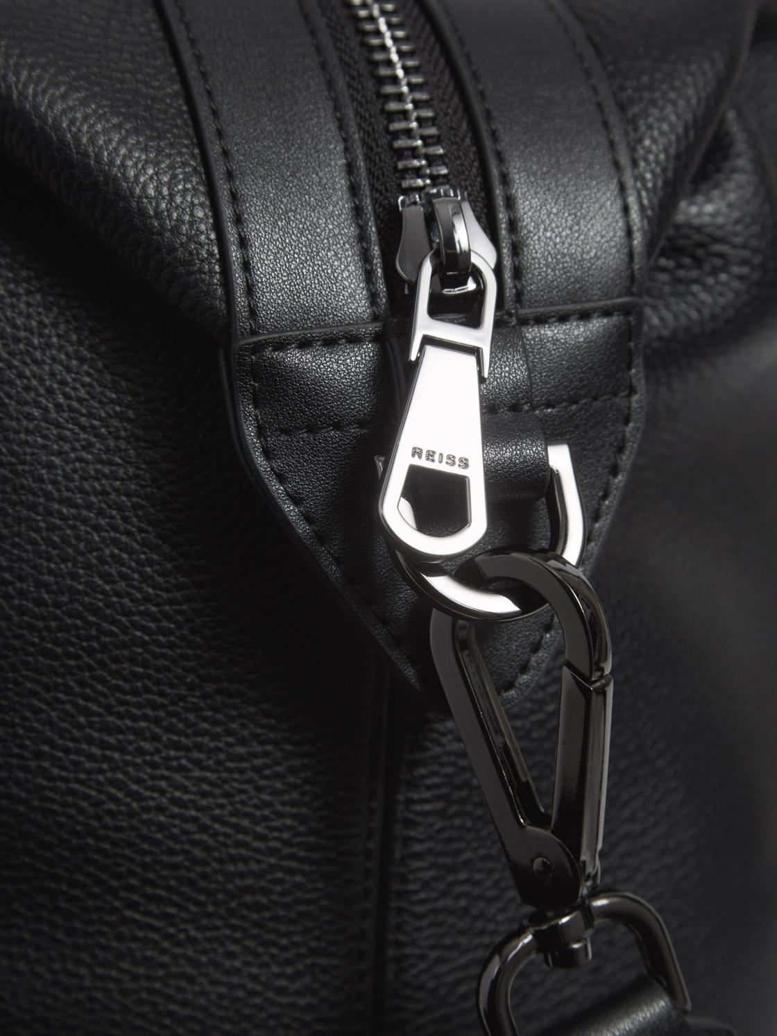 Reiss Bags &amp; Wallets | Carter Leather Travel Bag Black - Men