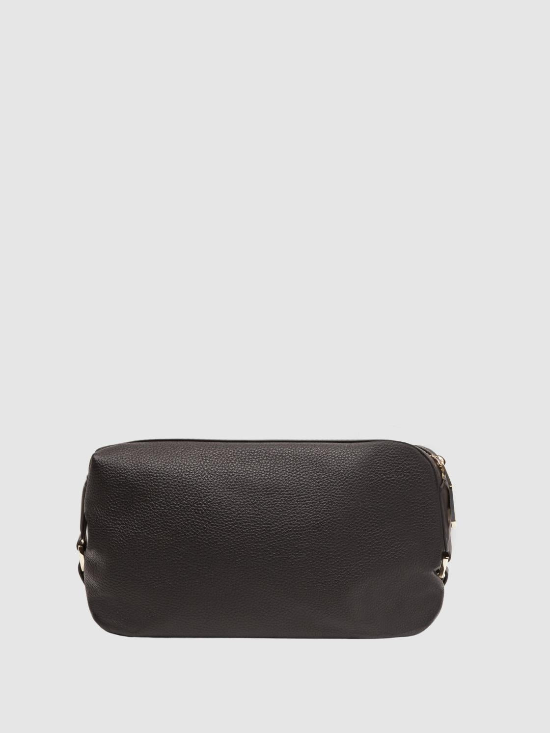 Reiss Bags &amp; Wallets | Cole Leather Washbag Chocolate - Men