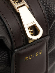 Reiss Bags &amp; Wallets | Cole Leather Washbag Chocolate - Men