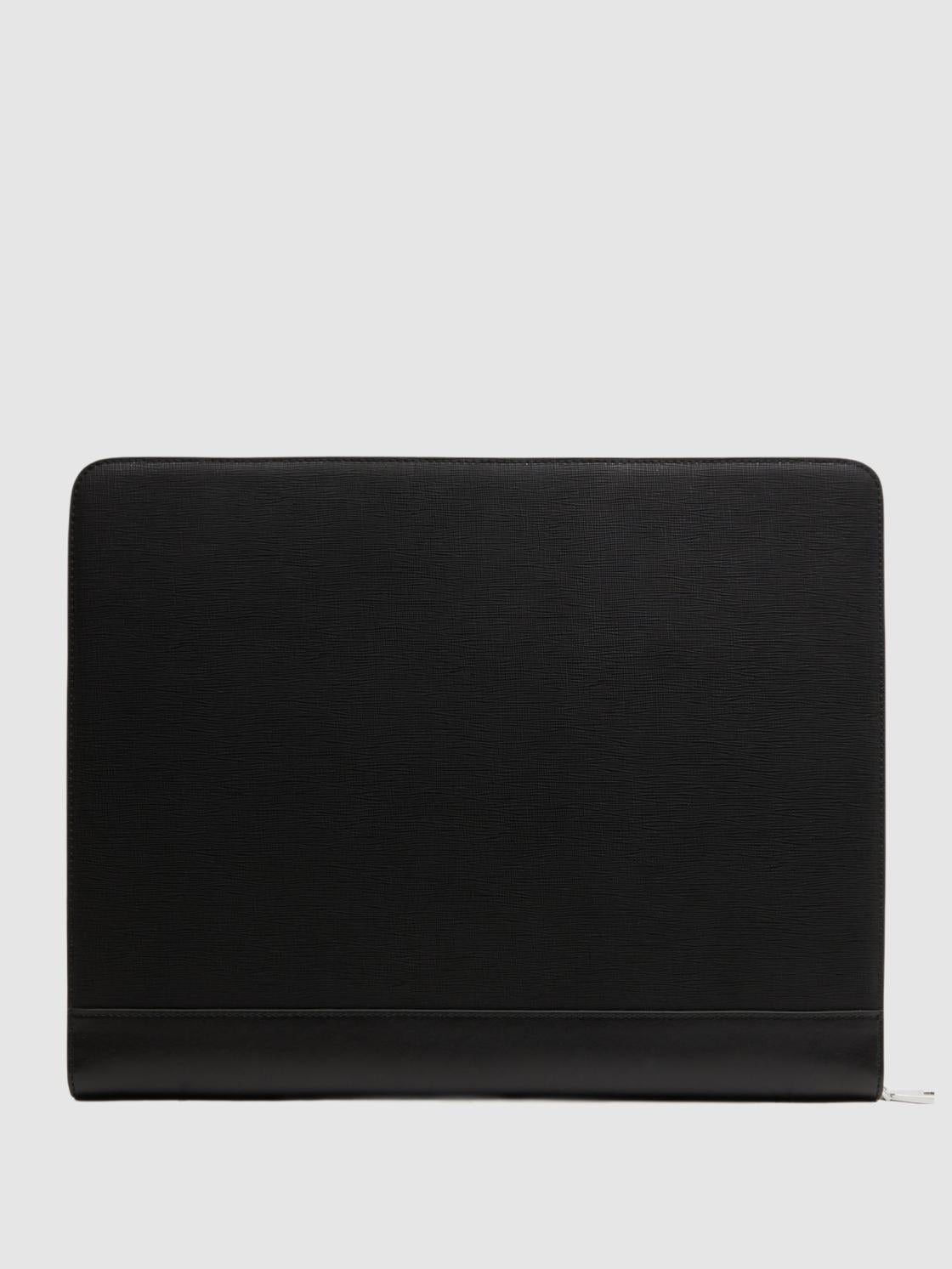 Reiss Bags &amp; Wallets | Declan Saffiano Leather Folio Black - Men