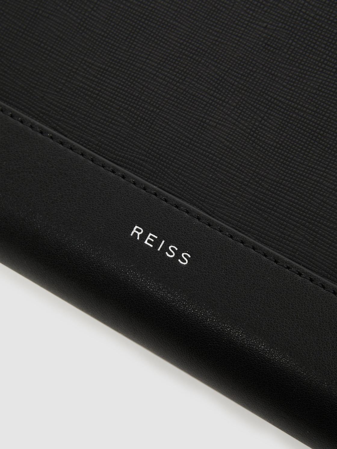 Reiss Bags &amp; Wallets | Declan Saffiano Leather Folio Black - Men