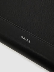 Reiss Bags &amp; Wallets | Declan Saffiano Leather Folio Black - Men