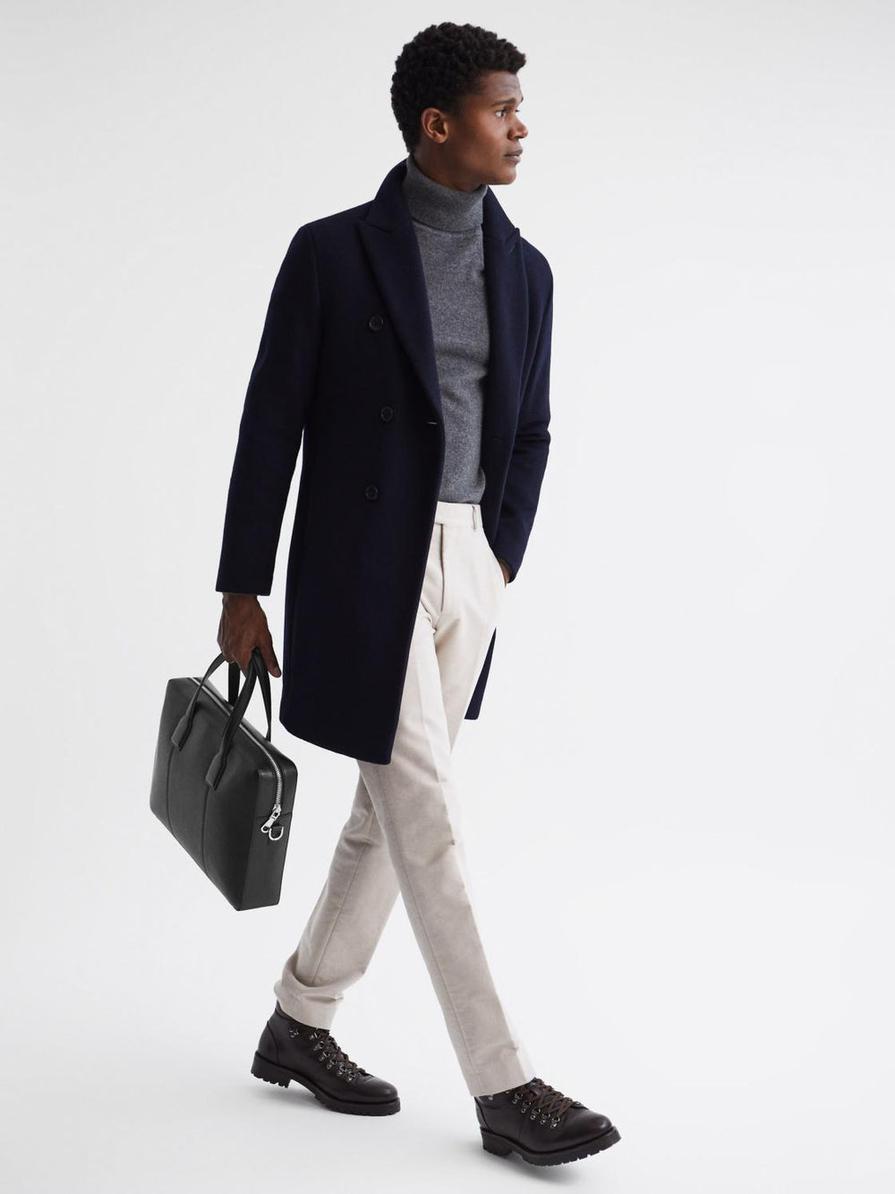 Reiss Bags &amp; Wallets | Dominik Leather Briefcase Black - Men