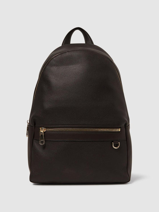 Reiss Bags &amp; Wallets | Drew Leather Zipped Backpack Black - Men