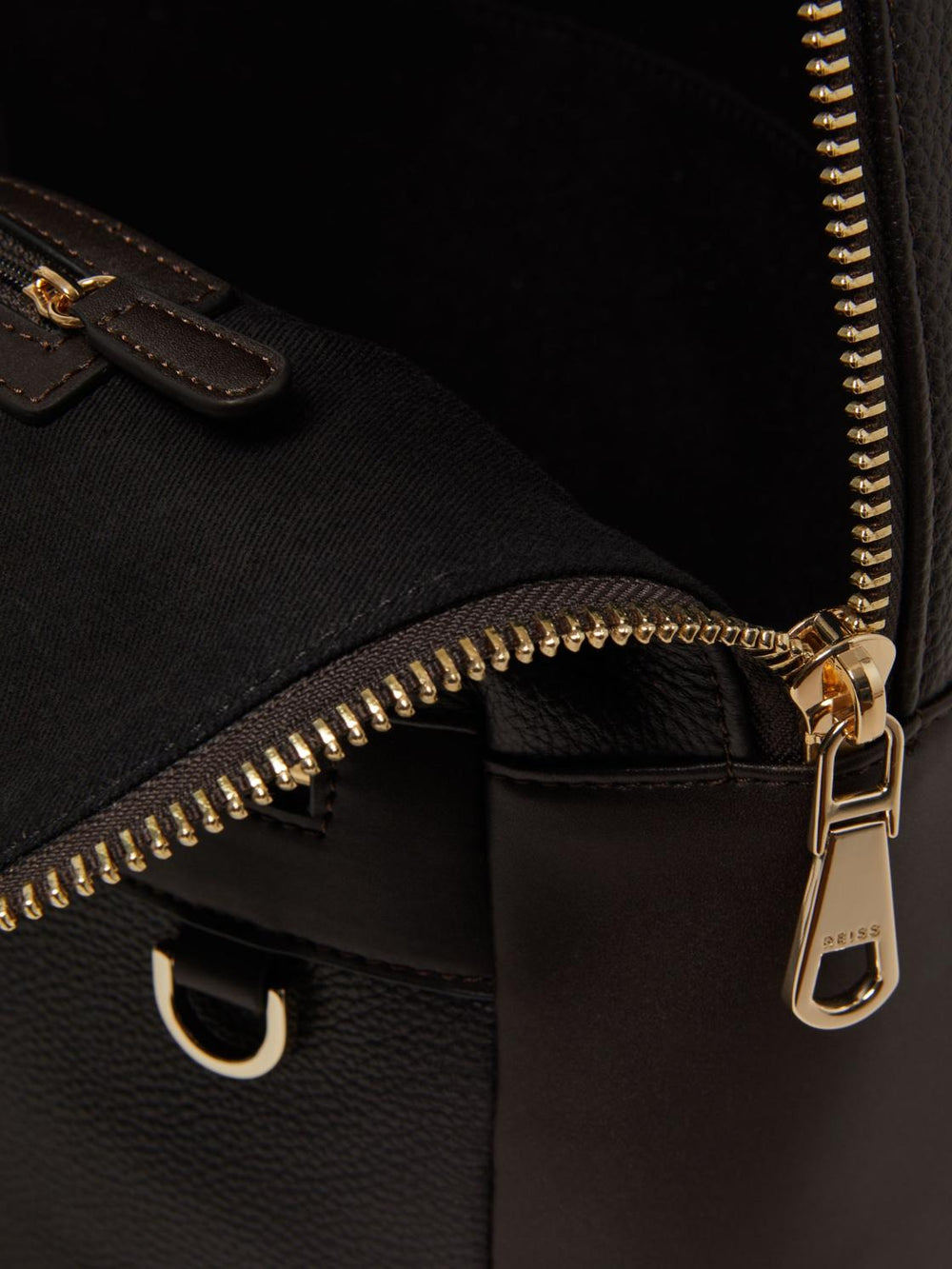 Reiss Bags &amp; Wallets | Drew Leather Zipped Backpack Black - Men