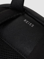 Reiss Bags &amp; Wallets | Drew Leather Zipped Backpack Black - Men