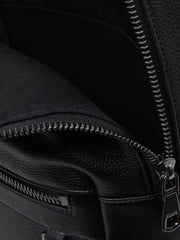Reiss Bags &amp; Wallets | Drew Leather Zipped Backpack Black - Men