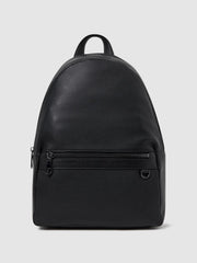 Reiss Bags &amp; Wallets | Drew Leather Zipped Backpack Black - Men