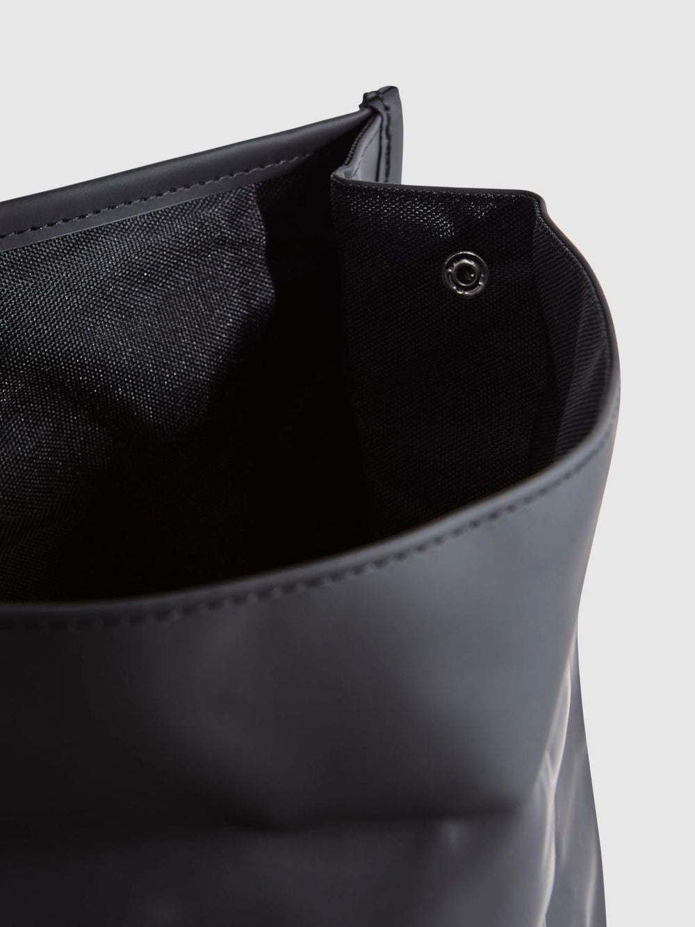 Reiss Bags &amp; Wallets | Rains Rains Roll Top Rucksack Black - Men