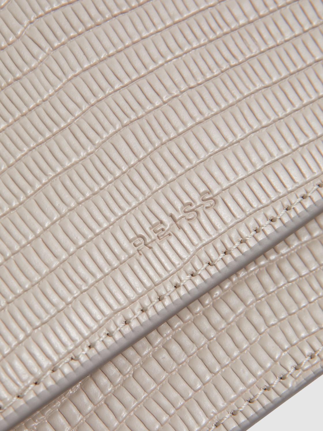 Reiss Bags | Windsor Grained Leather Mini Bag Grey - Women