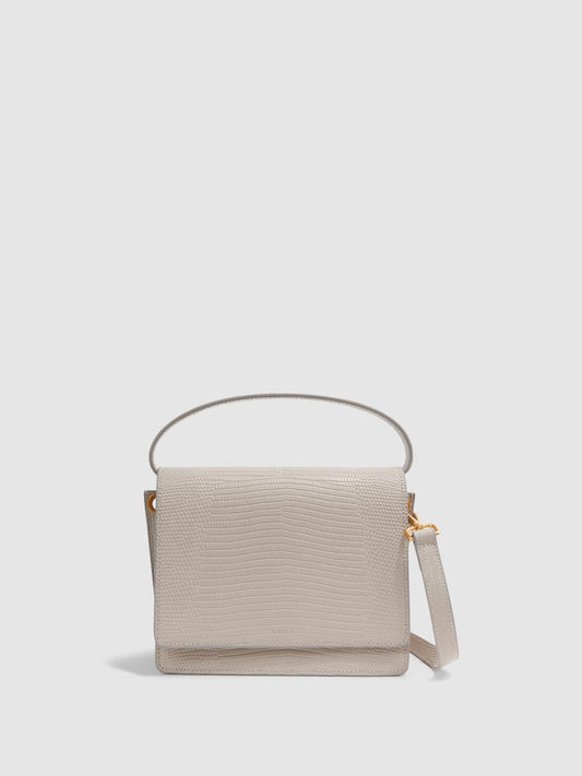 Reiss Bags | Windsor Grained Leather Mini Bag Grey - Women
