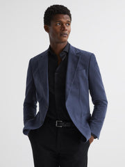 Reiss Belts | Albany Leather Belt Black/gunmetal - Men