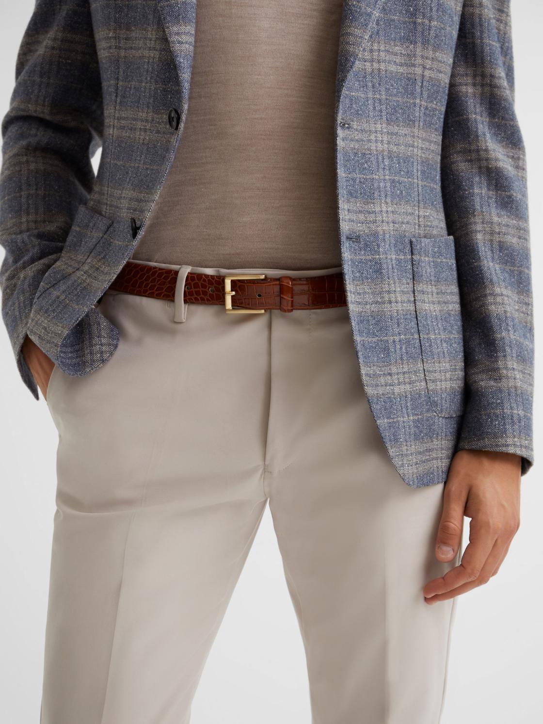 Reiss Belts | Albany Leather Belt Black/gunmetal - Men