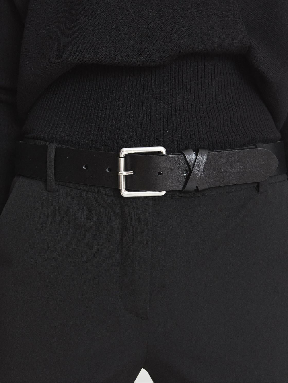 Reiss Belts | Annexe Leather Belt Black - Women