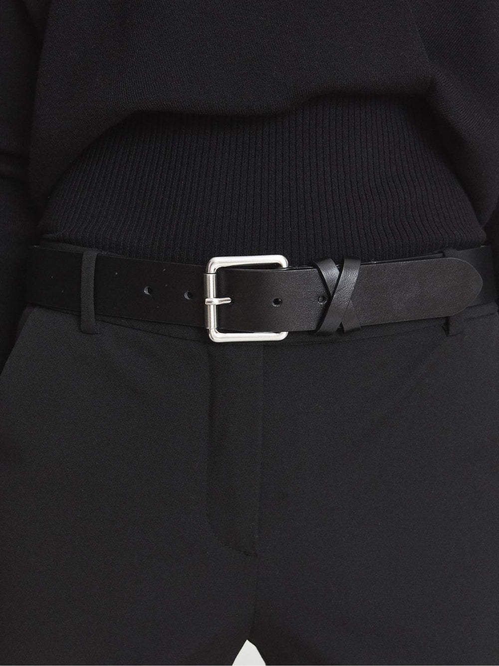 Reiss Belts | Annexe Leather Belt Black - Women