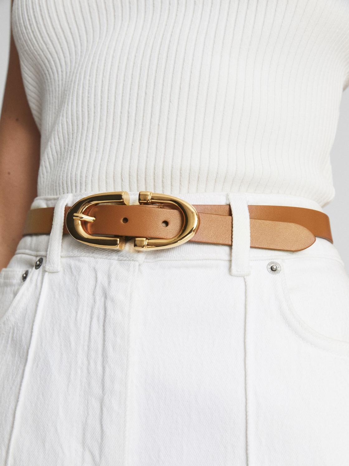 Reiss Belts | Bailey Horseshoe Belt Black - Women