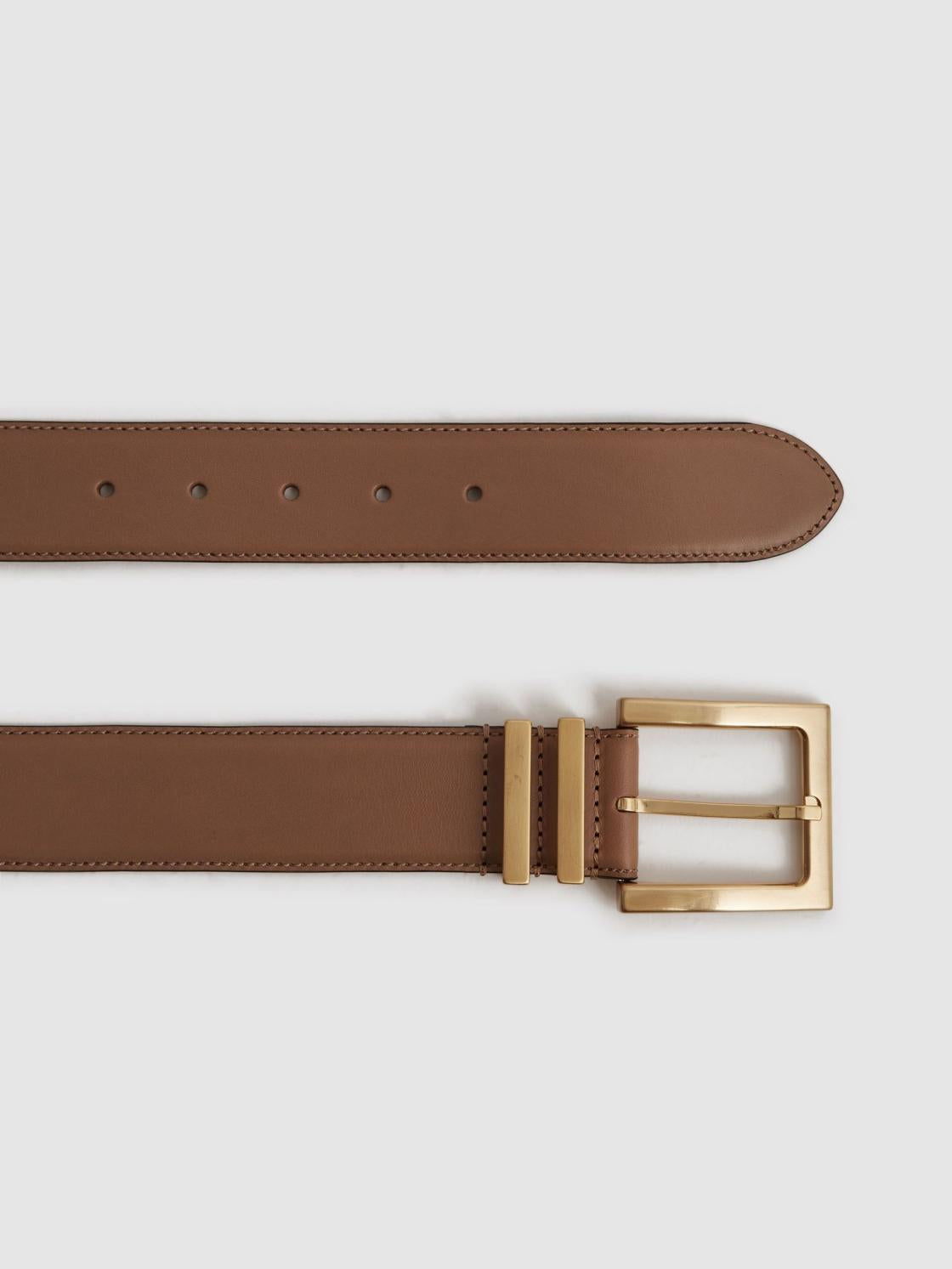Reiss Belts | Brompton Leather Belt Black - Women