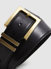 Reiss Belts | Brompton Leather Belt Black - Women