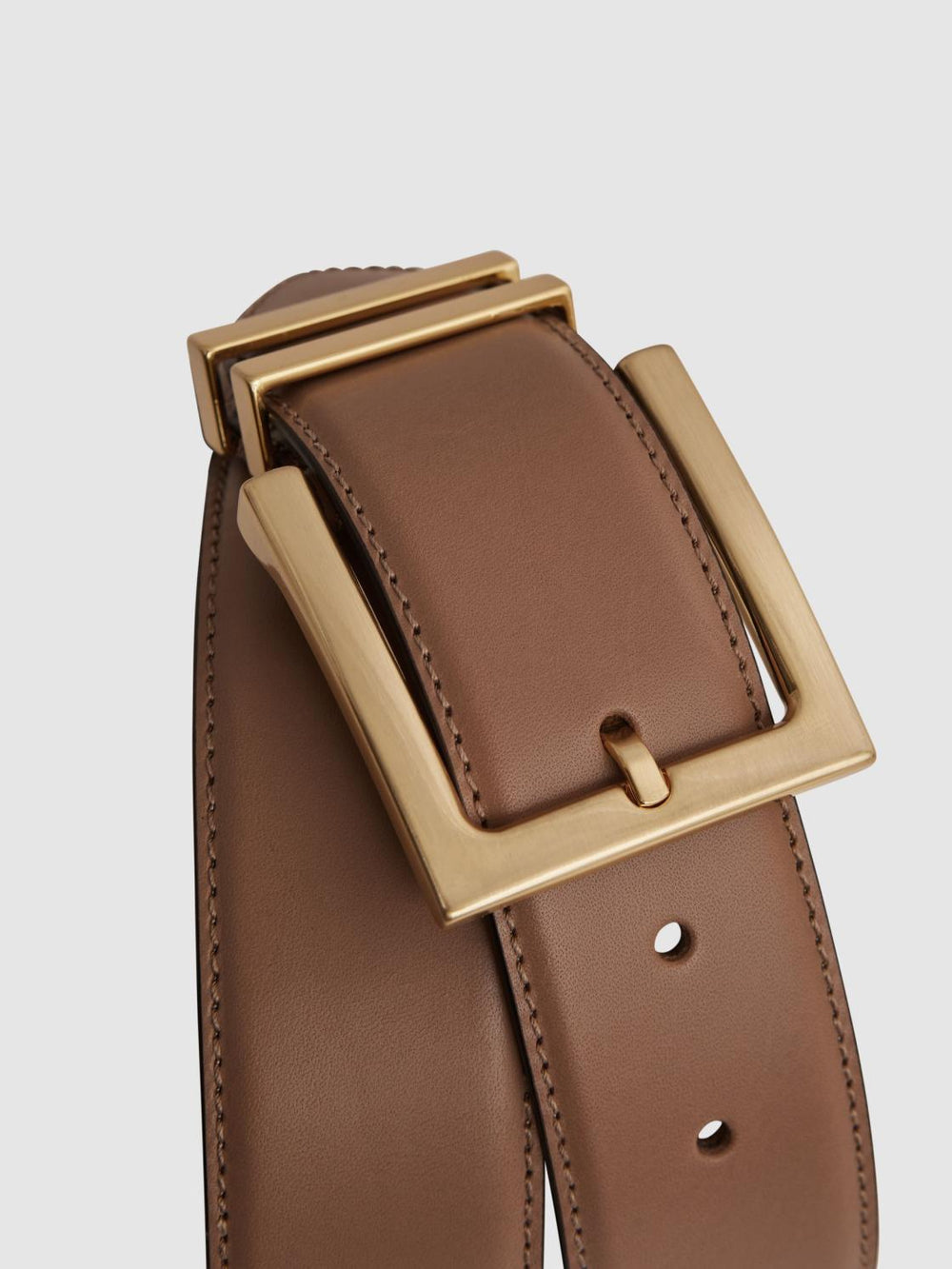 Reiss Belts | Brompton Leather Belt Black - Women