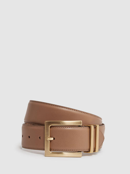 Reiss Belts | Brompton Leather Belt Black - Women