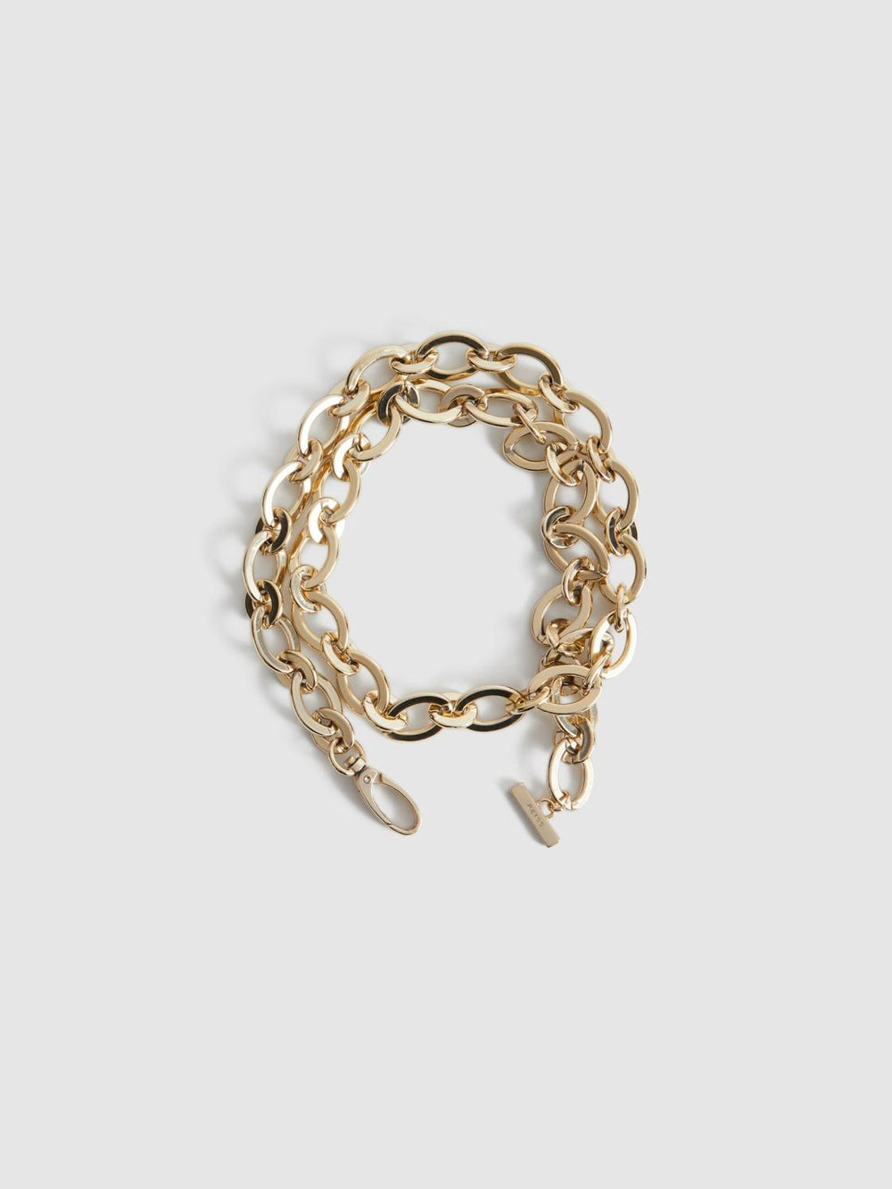 Reiss Belts | Camilla Oval Chain Belt Gold - Women