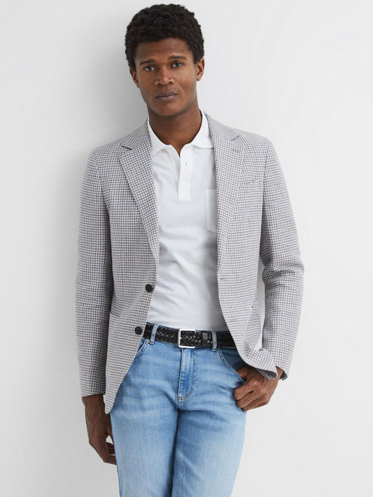 Reiss Belts | Carlton Woven Leather Belt Black - Men