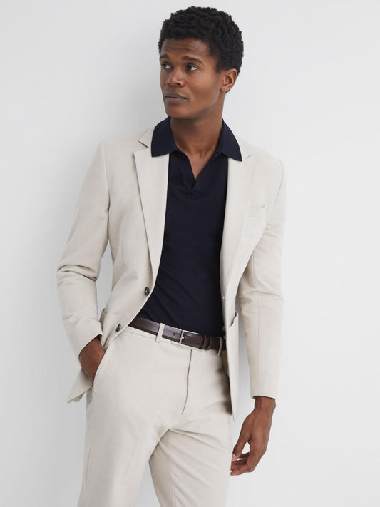 Reiss Belts | Dante Smooth Leather Belt Black - Men