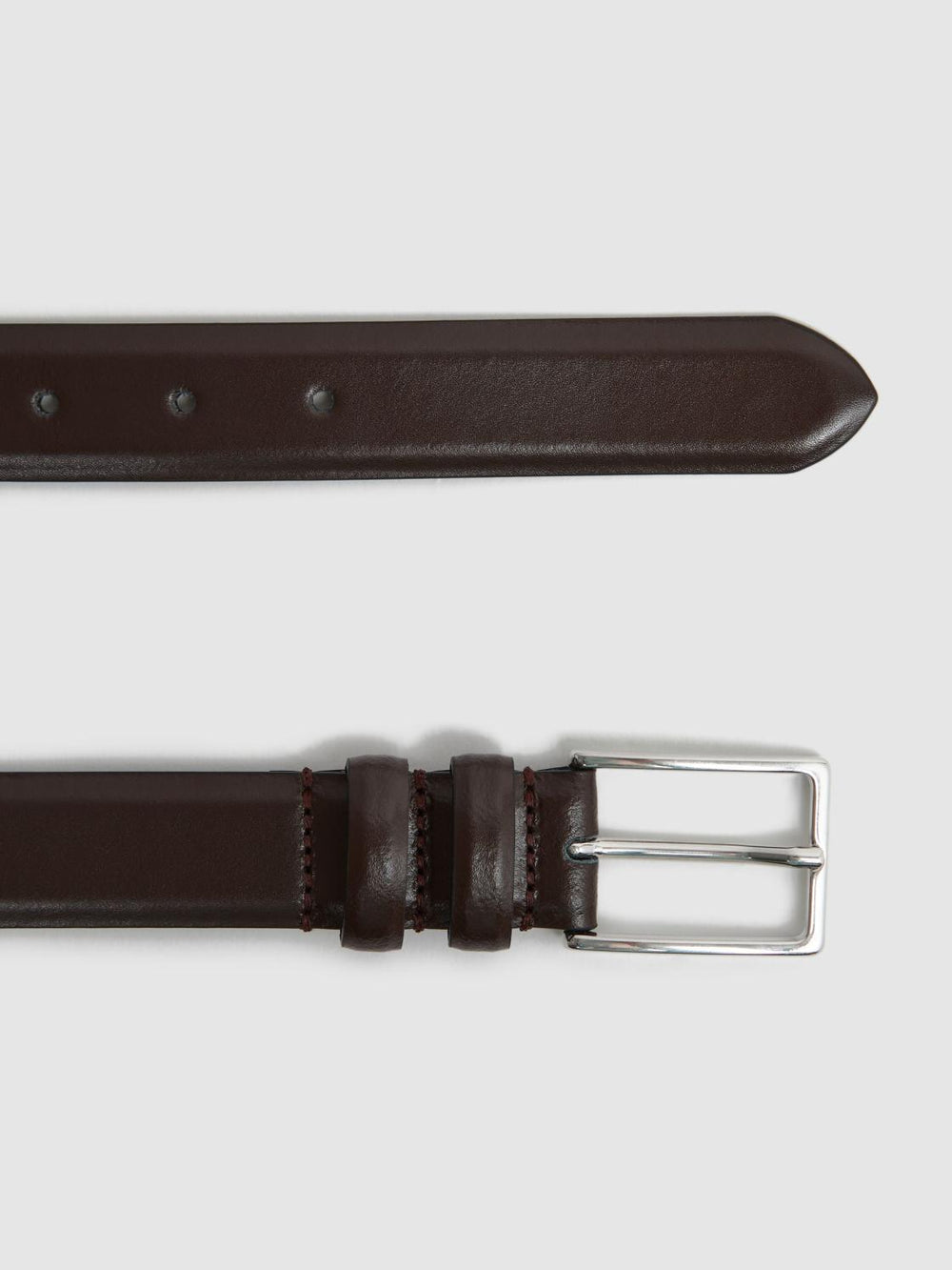 Reiss Belts | Dante Smooth Leather Belt Black - Men
