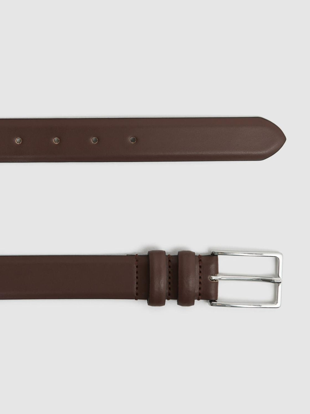 Reiss Belts | Dante Smooth Leather Belt Black - Men
