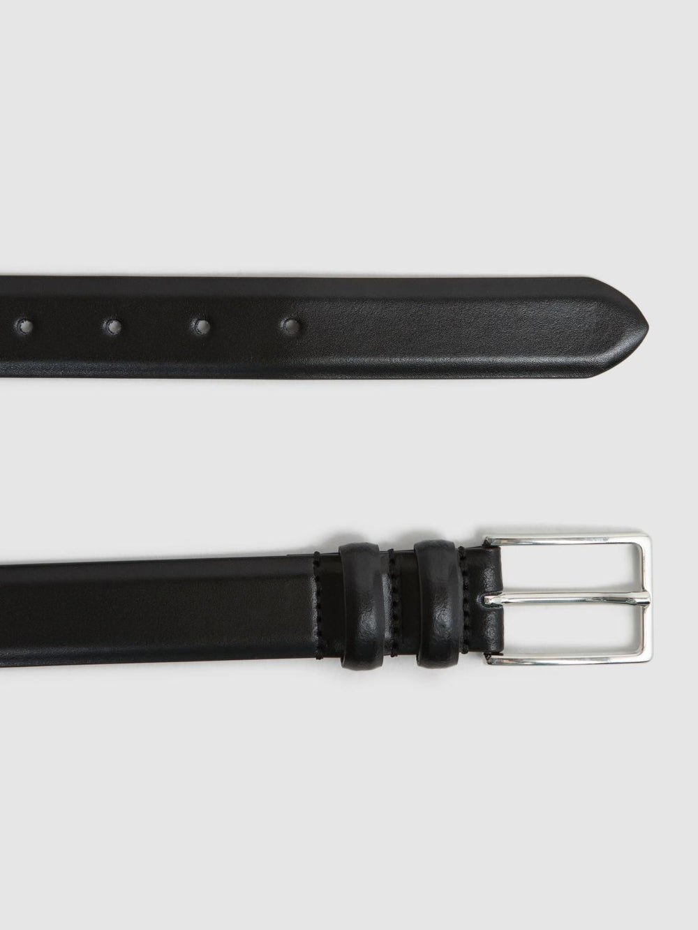 Reiss Belts | Dante Smooth Leather Belt Black - Men