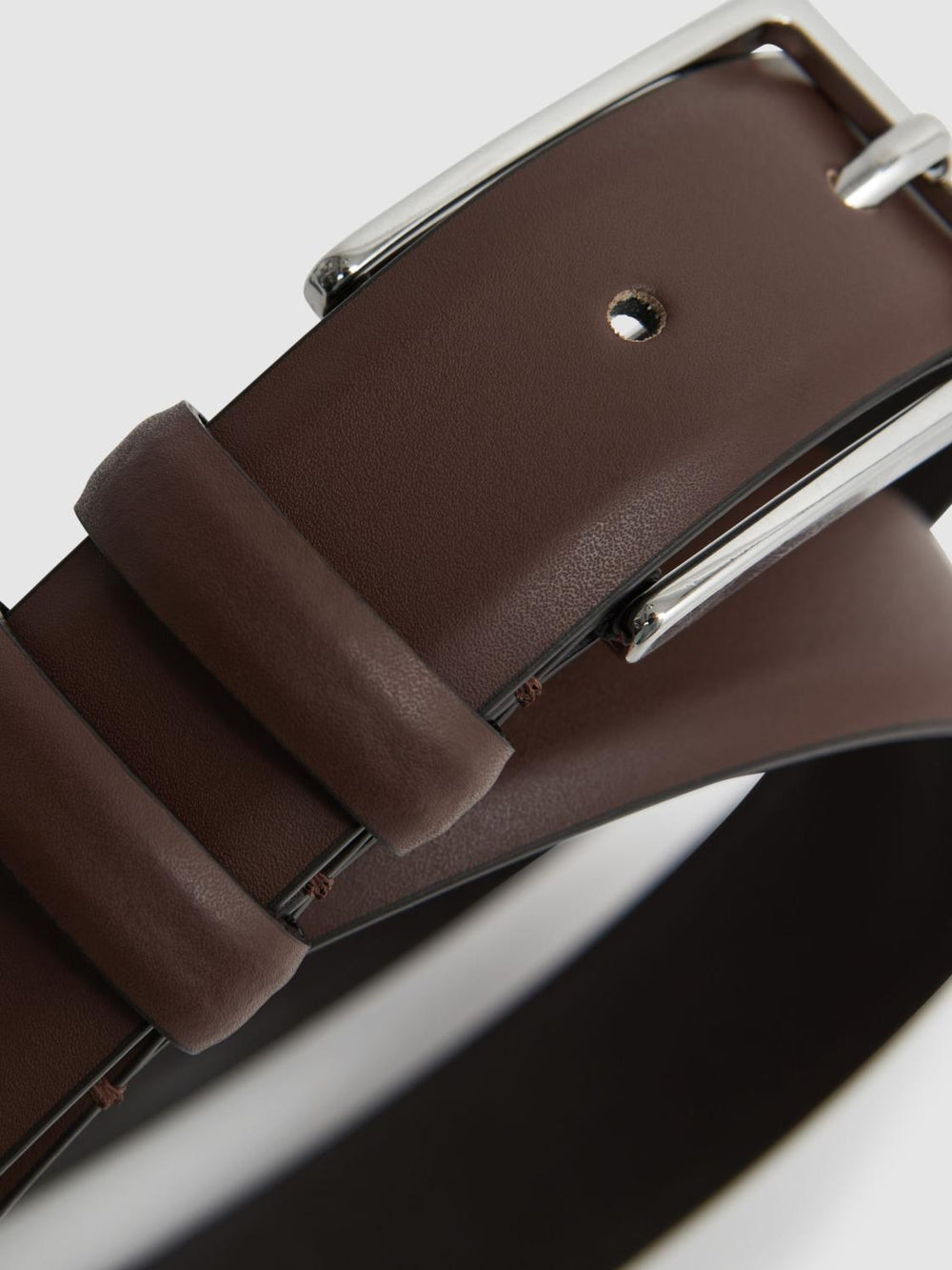Reiss Belts | Dante Smooth Leather Belt Black - Men