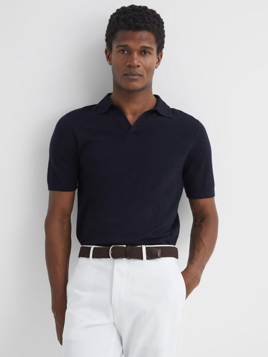 Reiss Belts | Elmont Woven Belt Dark Brown - Men