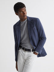 Reiss Belts | Grayson Leather Rivet Belt Black - Men