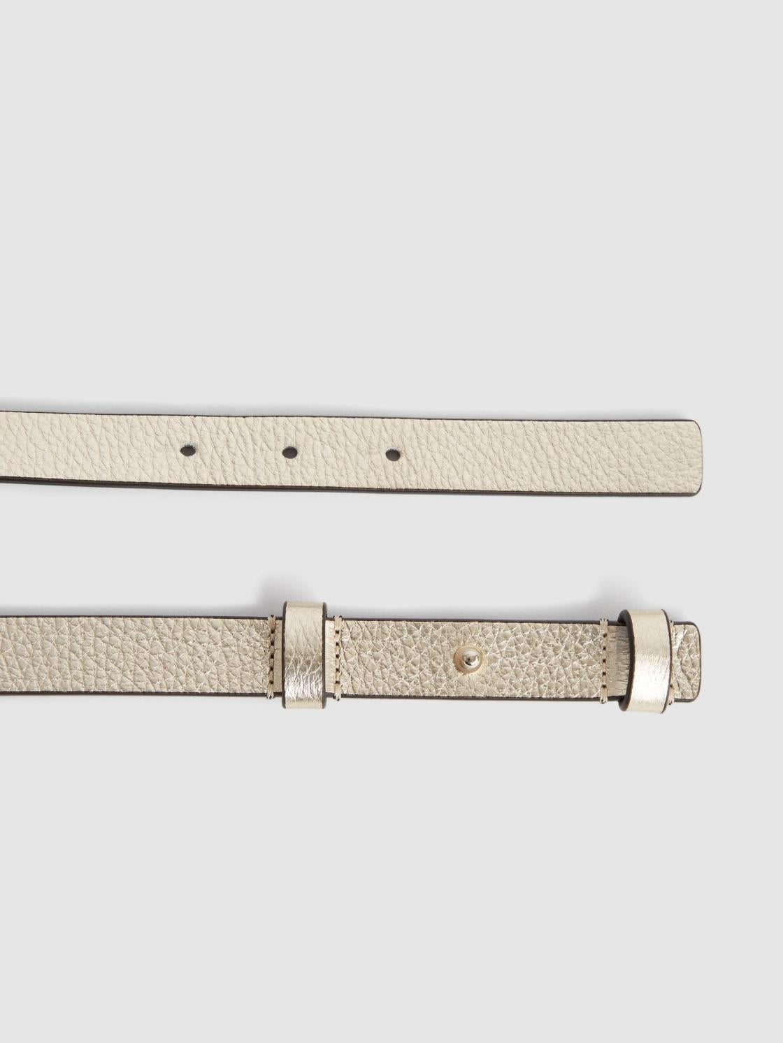 Reiss Belts | Hayley Leather Square Hinge Belt Black - Women