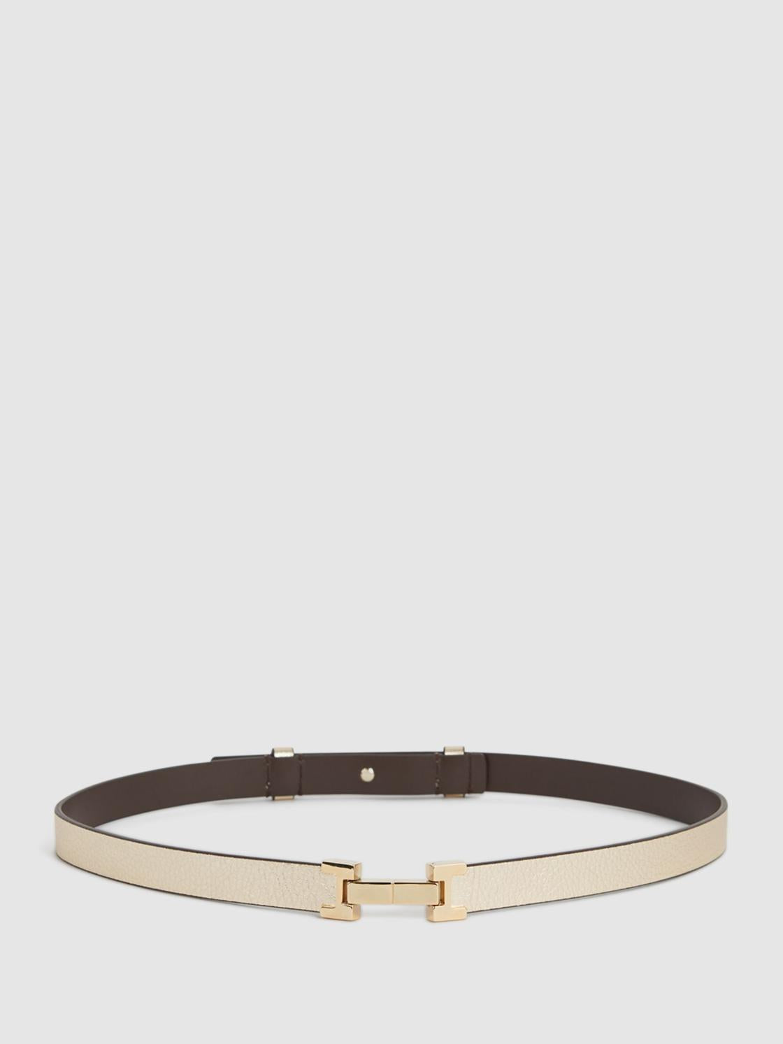 Reiss Belts | Hayley Leather Square Hinge Belt Black - Women