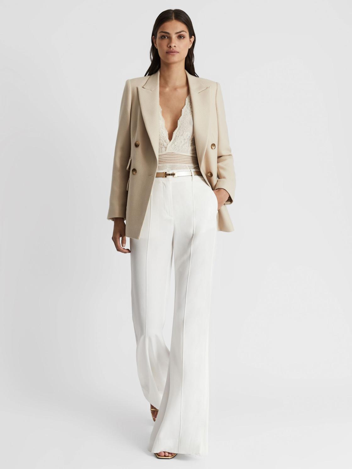 Reiss Belts | Hayley Leather Square Hinge Belt Black - Women