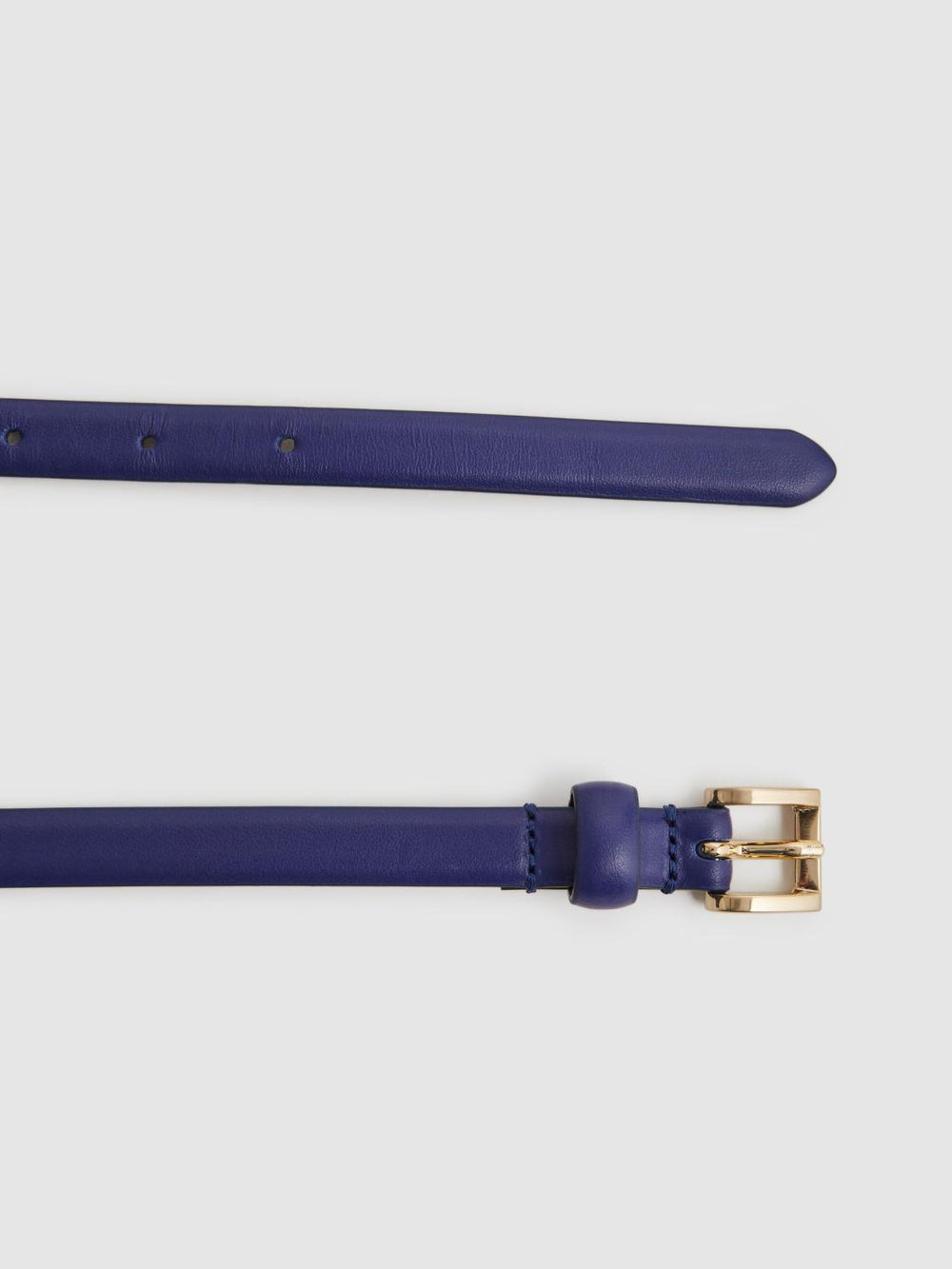 Reiss Belts | Molly Mini Leather Waist Belt Purple - Women