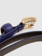 Reiss Belts | Molly Mini Leather Waist Belt Purple - Women