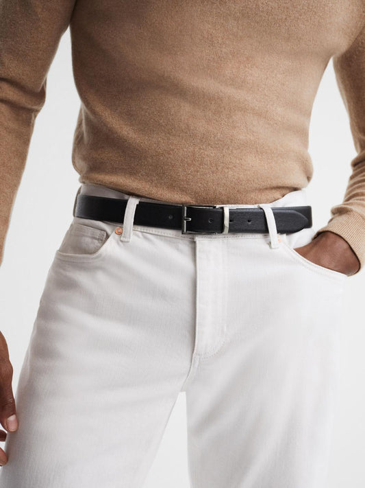 Reiss Belts | Ricky Reversible Leather Belt Black - Men