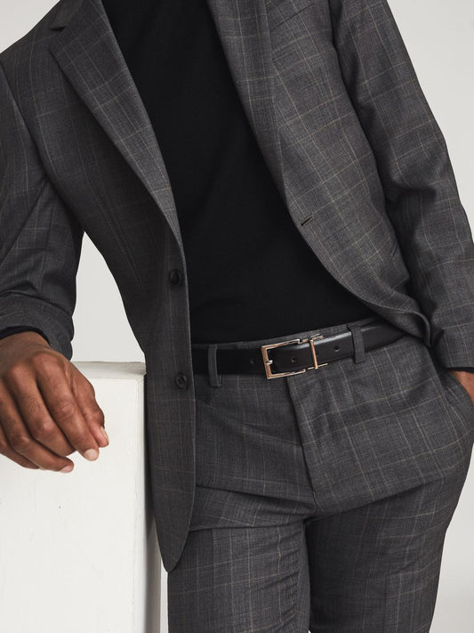 Reiss Belts | Ricky Reversible Leather Belt Black - Men